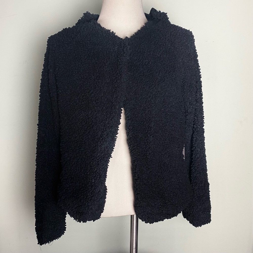 Garbe Luxe "Carolyn" Fuzzy Nubby Jacket w/Detachable Hood NWT